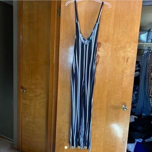 Striped patterned jumpsuit